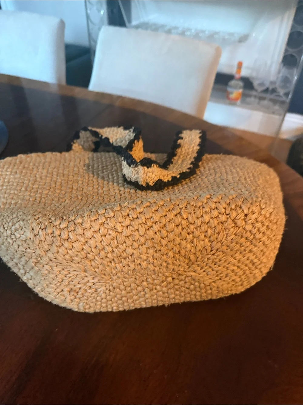 kate spade Beige Woven Bow-Accent Tote